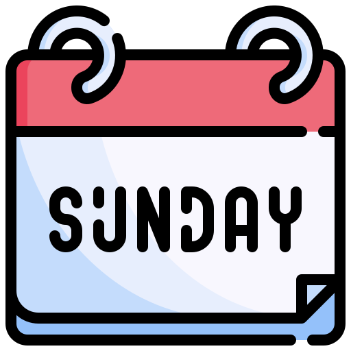 Sunday Calendar Clipart