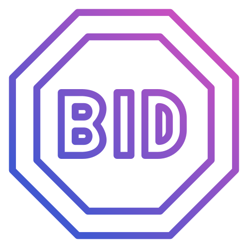 Bid free icon Bid free icon