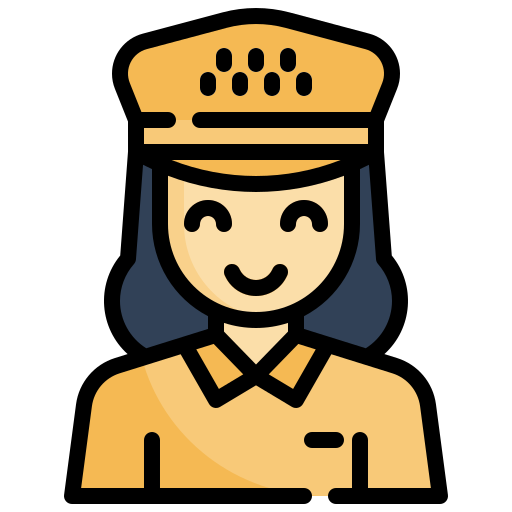 conductor de taxi icono gratis
