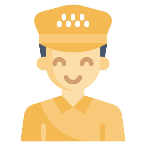 conductor de taxi icono gratis