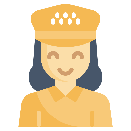 conductor de taxi icono gratis