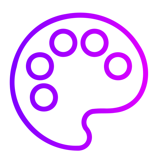 paleta de color icono gratis