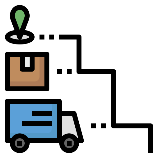 Delivery service Generic Outline Color icon