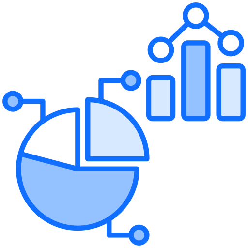 Pie chart Generic Blue icon