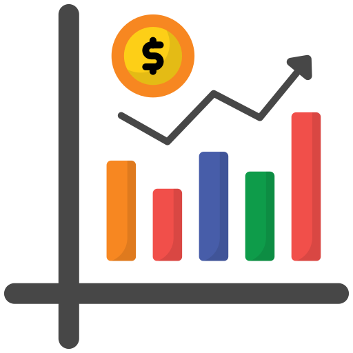 gráfico de crecimiento icono gratis