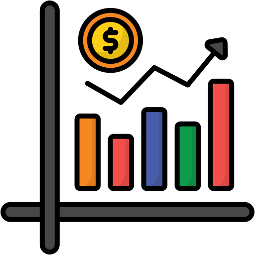 gráfico de crecimiento icono gratis