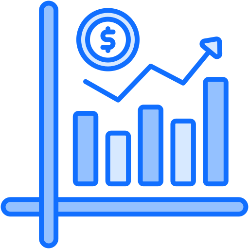 gráfico de crecimiento icono gratis