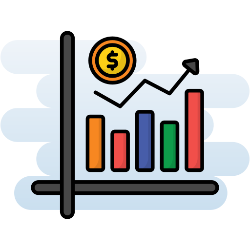 gráfico de crecimiento icono gratis