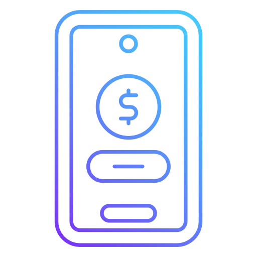 dinero en línea icono gratis