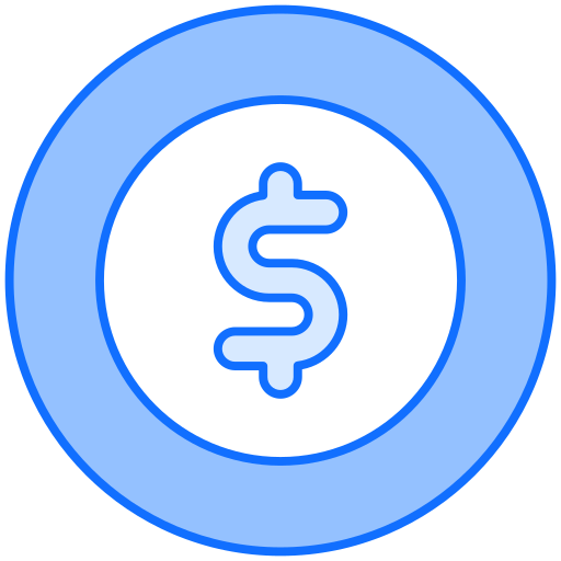 Coin Generic Blue icon