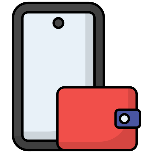Digital wallet free icon