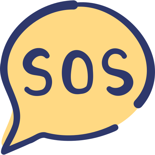 llamada de socorro icono gratis