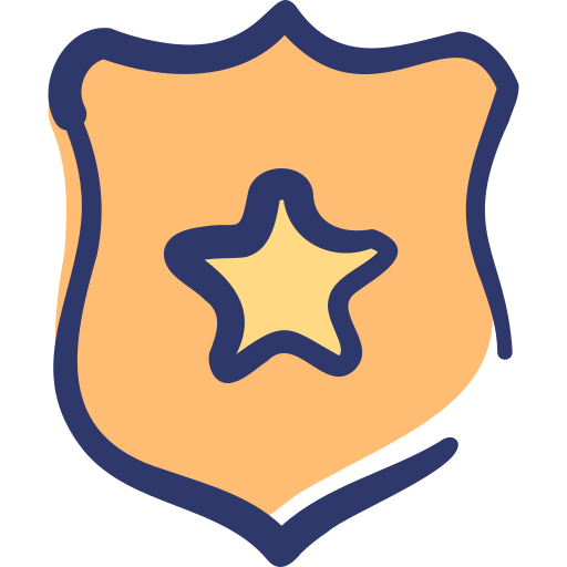 placa de policía icono gratis