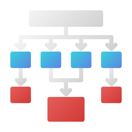 diagrama de flujo icono gratis