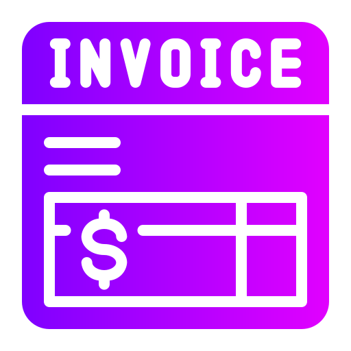 Invoice Generic Flat Gradient icon