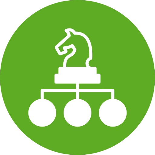 estrategia de negocios icono gratis