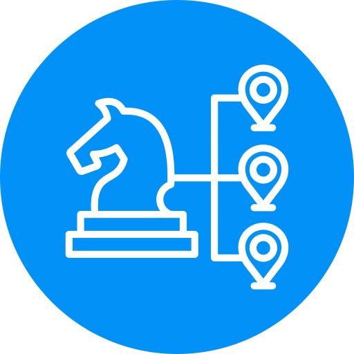 estrategia de negocios icono gratis