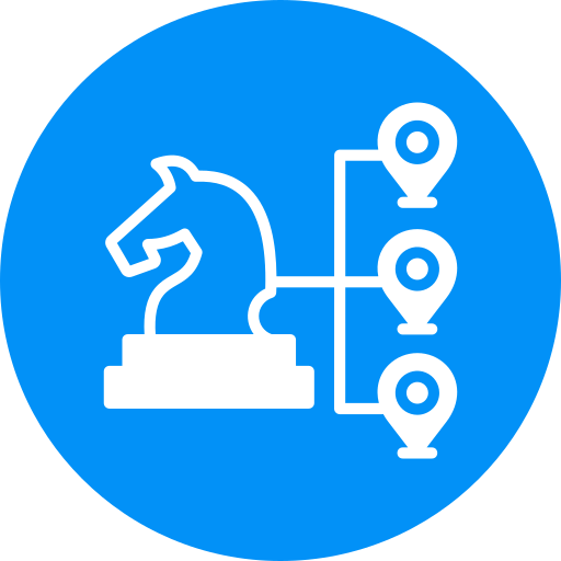 estrategia de negocios icono gratis