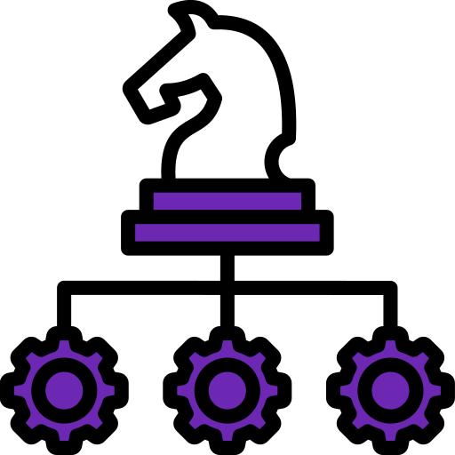 estrategia de negocios icono gratis