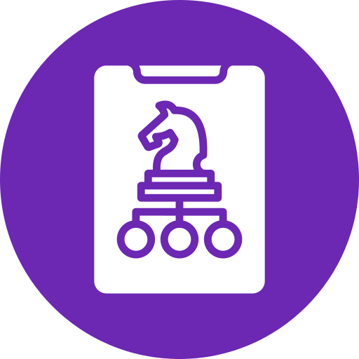 estrategia de negocios icono gratis