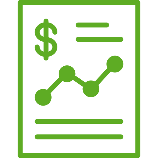 reporte de negocios icono gratis