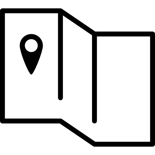 folded map icon vector