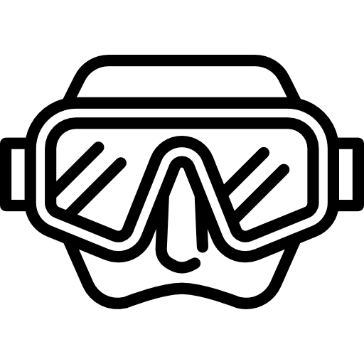 máscara de snorkel icono gratis