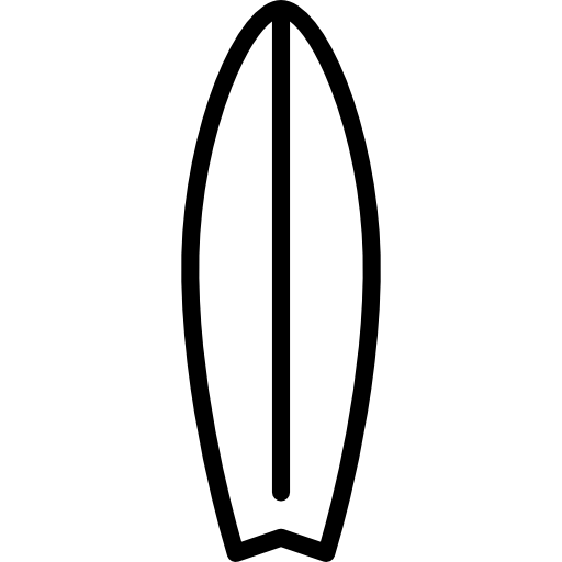 Surfboard with Line icon