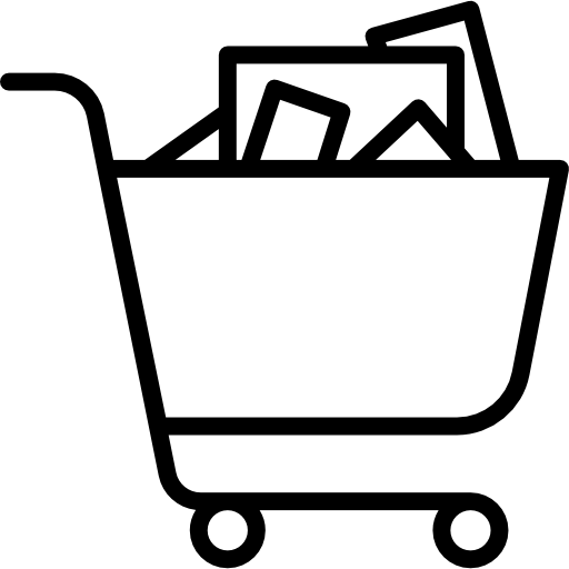 full shopping cart icon