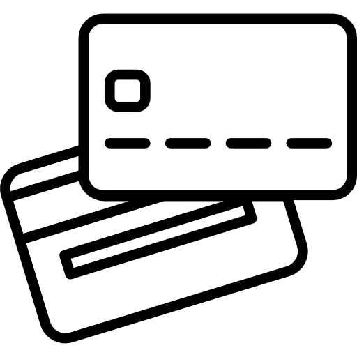 Две кредитные карты бесплатно иконка