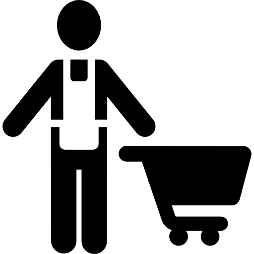 hombre de compras icono gratis