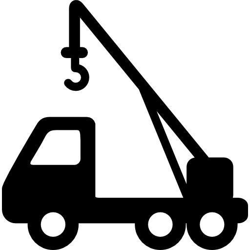 Truck with Crane icon