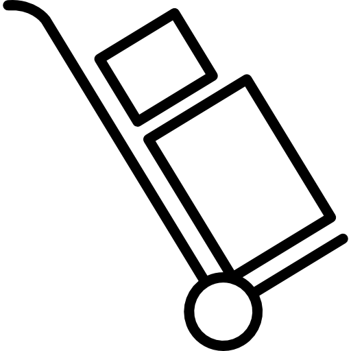 Доставка тележки бесплатно иконка