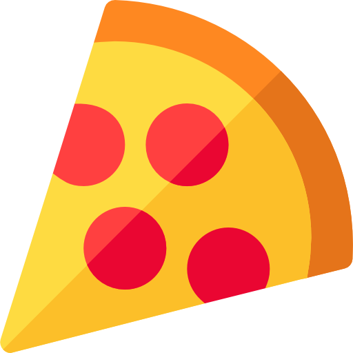 Pizza Basic Rounded Flat icon