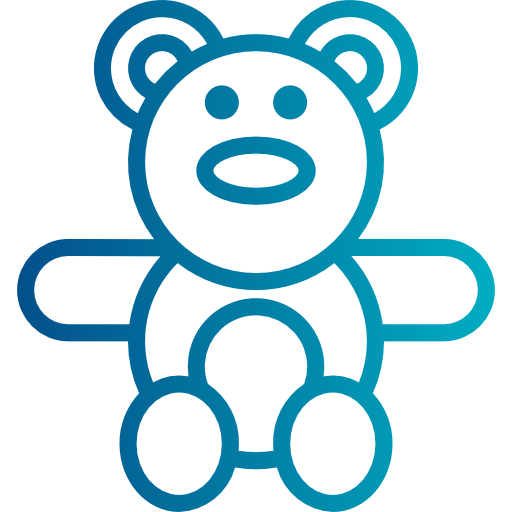 Teddy bear Smalllikeart Gradient icon