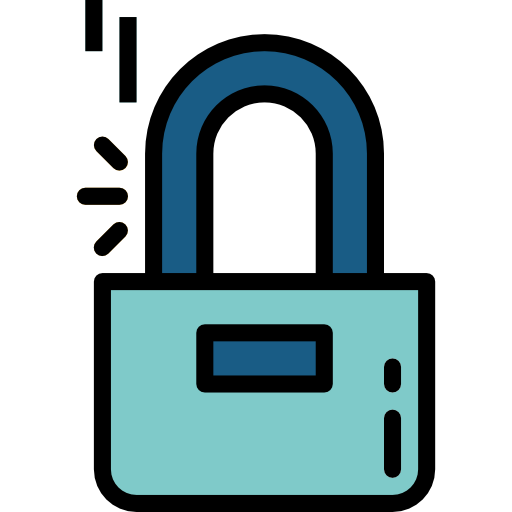 Padlock Smalllikeart Lineal Color icon