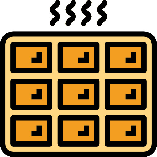 Waffle free icon