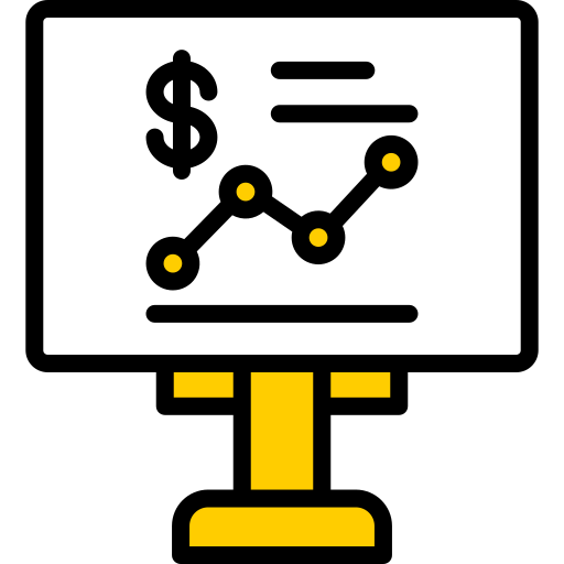 reporte de negocios icono gratis