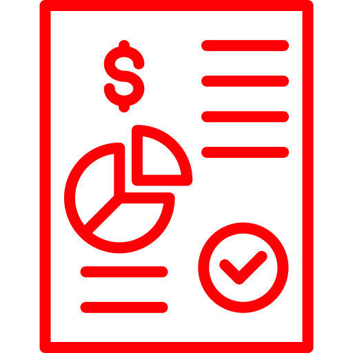 reporte de negocios icono gratis