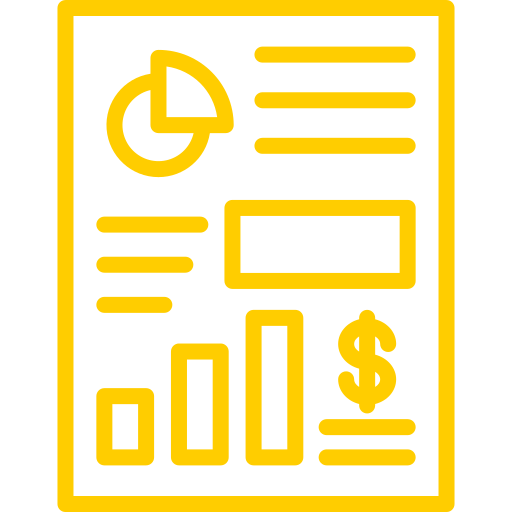 reporte de negocios icono gratis