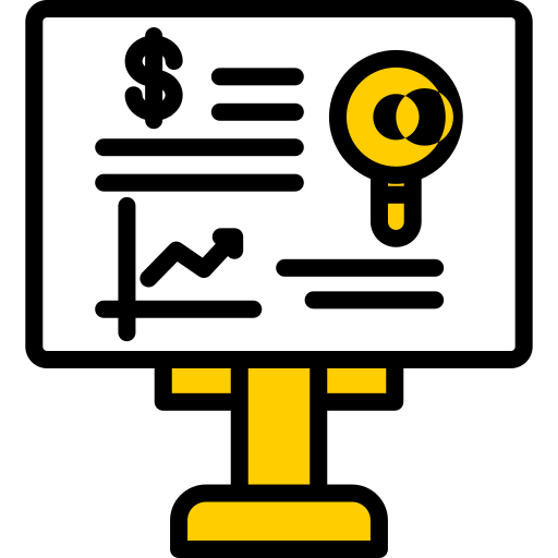 reporte de negocios icono gratis