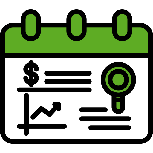 reporte de negocios icono gratis