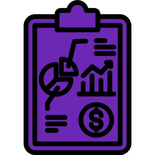 reporte de negocios icono gratis