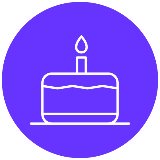 pastel de cumpleaños icono gratis