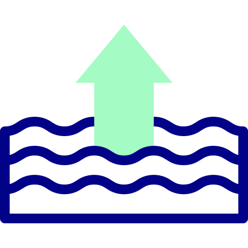 Sea level free icon Sea level free icon
