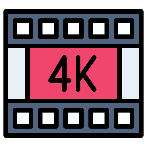 película 4k icono gratis