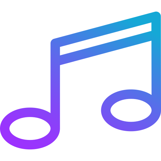 Music note Generic Gradient icon