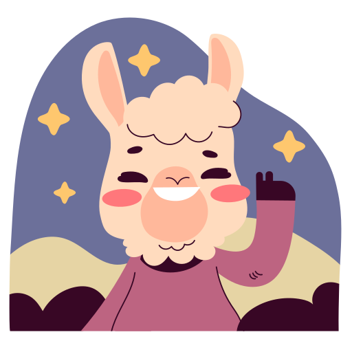 llama gratis sticker