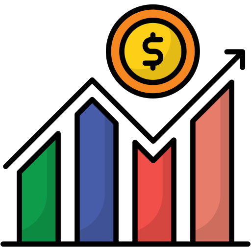 Growth chart free icon
