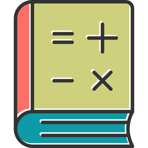 Math book Generic Color Omission icon